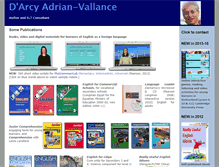 Tablet Screenshot of darcyvallance.com
